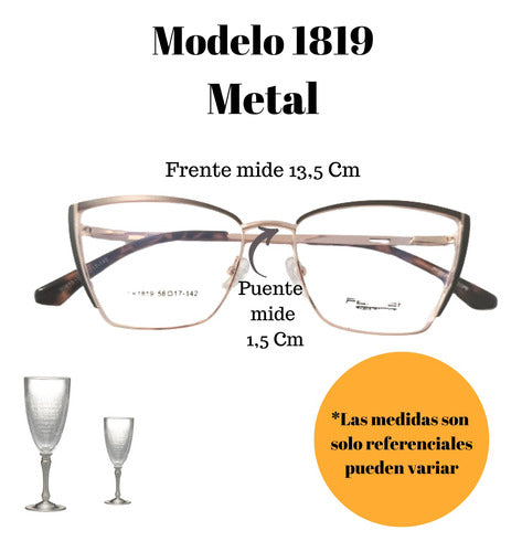 Muttarlentes Metal Reading Frame Model 1819 - Top Design 1