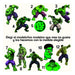 Parches Termoadhesivos Hulk Marvel Aplique Textil Transfer 0