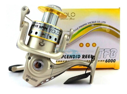 Yolo TFB 4000 Front Brake Spinning Reel with 3 Bearings 0