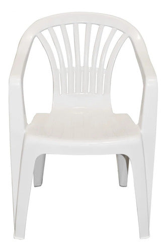 Silla De Plastico Blanca - Telecompras Cs 2