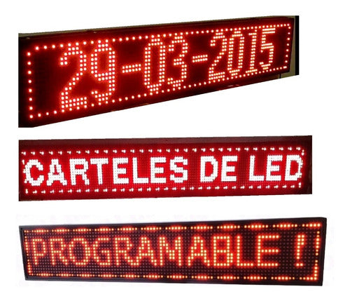 Programmable Tri-color LED Sign 100x20 Other Sizes and Colors 3