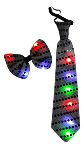 LED Tie and Bow Tie Combo for Groomsmen and Best Men 8