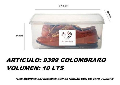 Colombraro Large Shoe Box Pack of 10 1