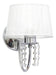 Gioluce Vintage Fabric Shade Chrome Wall Lamp 4