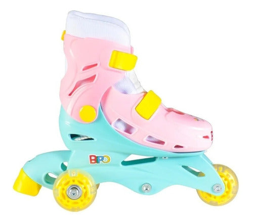 Bipo Patines-Rollers Unicornio Extensibles Luces + Protecciones 2