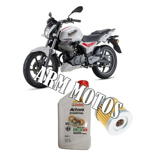 Benelli Tnt 15 Service Kit - Oil + Filter - Arm Motos 0