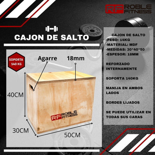 Cajon De Salto Crossfit Fitness 3 Alturas 30x40x50 1