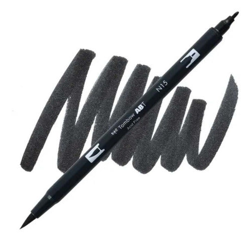 Tombow Dual Brush Pen in Black N15 - Single Unit 1
