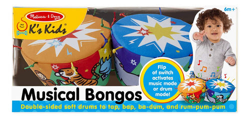 Bateria De Bongo Infantil Melissa Amp Doug Ks Instrumento Mu 4