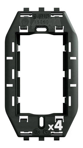 Jeluz Verona Rectangular Frame 10x5 Black Pack of 4 0