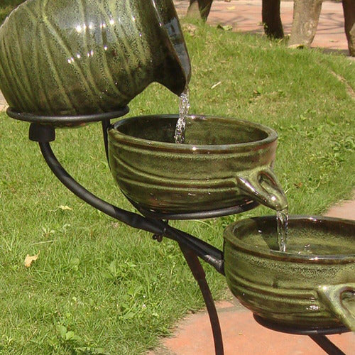 Smart Solar 23931R01 Ceramic Cascade Solar Fountain 2