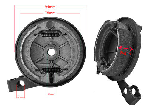 Tampa De Freio A Tambor Tambor Dianteiro Elétrico De Scooter 2