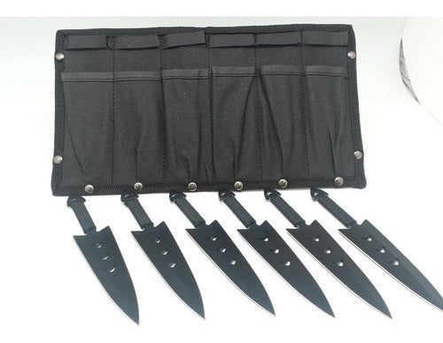 Set of 6 Ninja Tactical Combat Kunai Throwing Knives 0