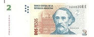 Billete 2 Pesos Convertibles Serie  E  Botero -3217 2