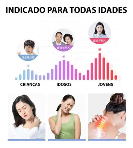 Massageador Pescoço Impulsos Elétricos 5 Modos Usb 1