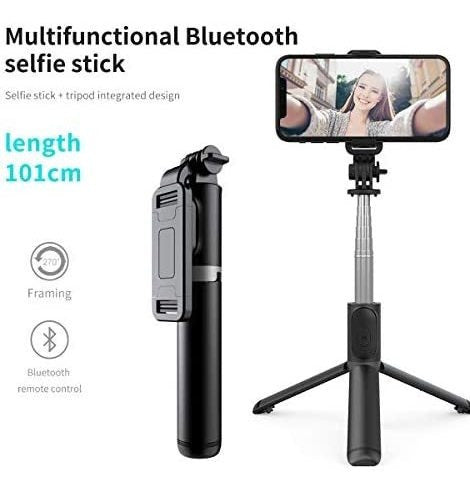 SelfieShow Selfie Stick Extensible+Control Remoto Inalámbrico Y Soporte 1