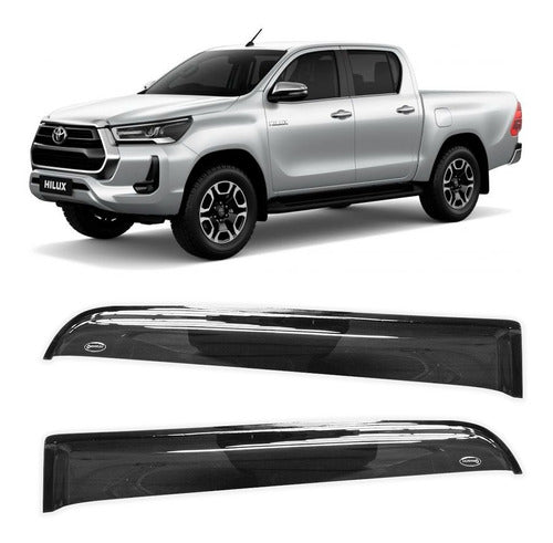 Window Deflector for Toyota Hilux 2016 to 2019 - Rear Pair 0