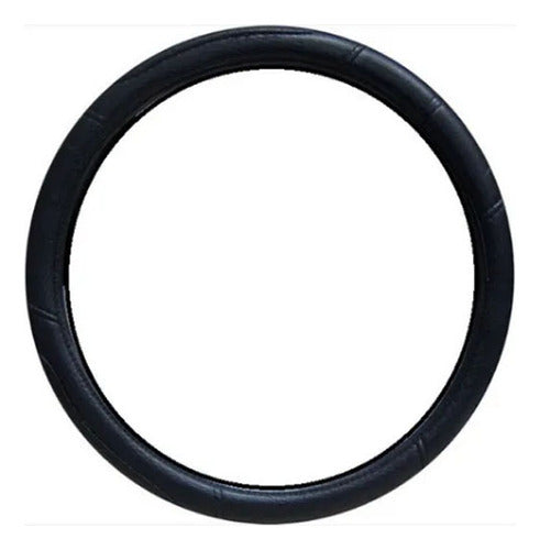 Iael Black Synthetic Leather Steering Wheel Cover for Pick-Up 45cm 0