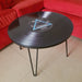 Juan Cuadros Deco Modern Round Coffee Table - Lacquered Vinyl Finish 3