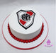 Torta De River Blanca Roja- Tortas Para Cumpleaños - Eventos 0