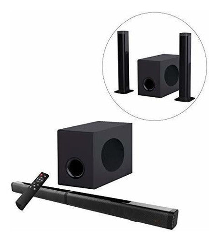 Barra De Sonido Con Subwoofer, Barra De Sonido Samtronic Des 0