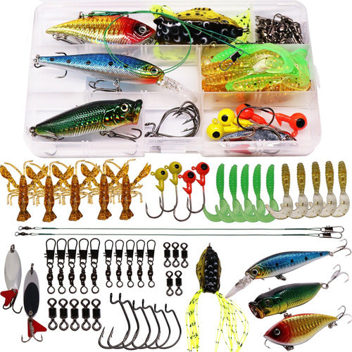 SUPERTHEO Fishing Accessories Kit Lures/Frogs/53pcs 0