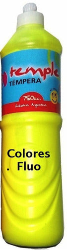 PlayColor Tempera Fluo Bottle 750ml Various Colors 3