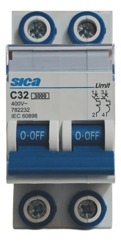 Sica Thermal Bipolar Circuit Breaker 10A / 15A / 20A / 25A / 32A 32