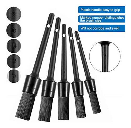 Hmpll 9-Piece Car Detailing Brush Set 2