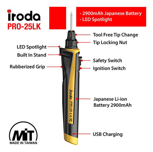 Iroda 30W Battery Soldering Kit | Gift Set 1