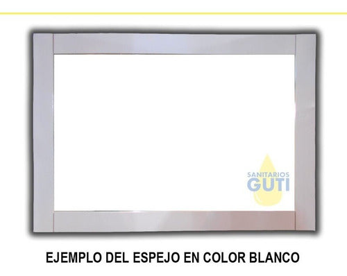 Espejo Marco Madera Wengue 90x70 Decoración Baño Env Gratis 1