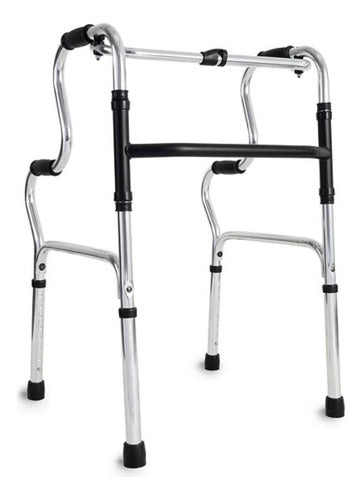 Imported Model Aluminum Folding Walker with Double Grip for Heavyweight Support 0