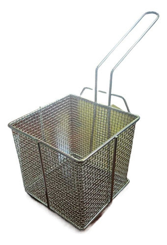 Square 12 X 12 Frying Basket for Deep Fryer Tinned 0