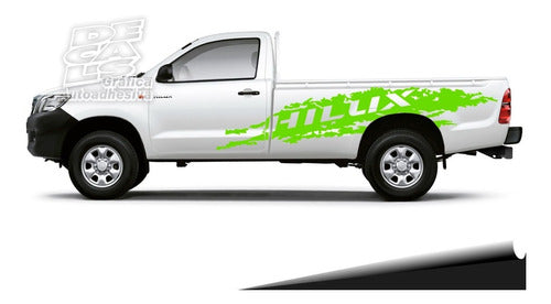 Toyota Hilux Lateral Decal Set for Single Cab Paint Job 27