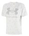 Under Armour Women's Logo Heavyweight Training T-Shirt in White 3