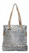 Myra Bag Women's Tote Bags El Gitano Recycled Canvas and Genuine Leather 0