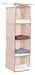 Hanging Fabric Organizer 4 Shelves Beige 35x35x92 Cm 0