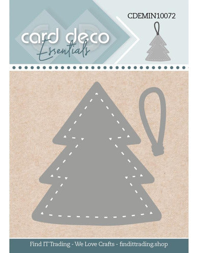 Scrapbook Troquel  Card Deco Arbol Navidad Colgante 5x4cm 0