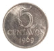 Valory Brasil 5 Centavos 1969 Sin Circular Km 577.2 0