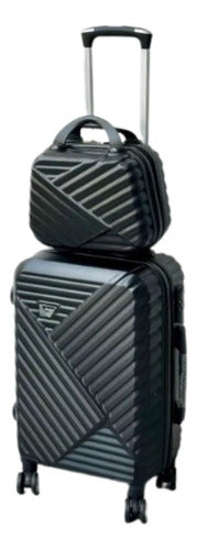 El Capitan Travel Set: 22kg Suitcase + 8kg Carry-On Black 0