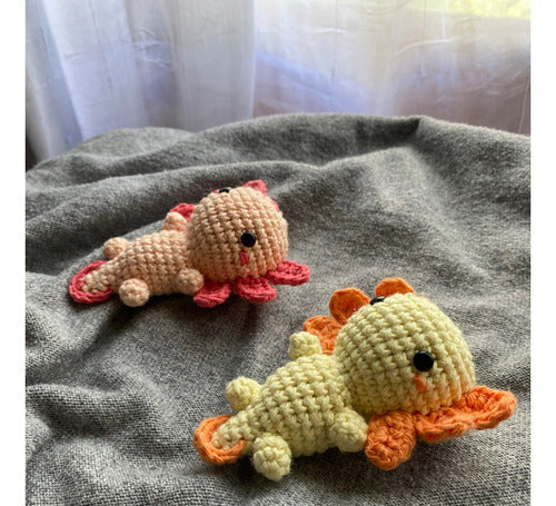 Ajolote/axolote Amigurumi - Muñeco Tejido A Crochet 6