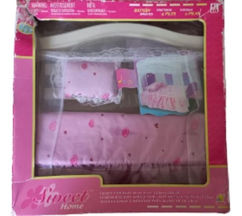 Brinquedo Cama Para Boneca Do Tamanho Da Barbie 0