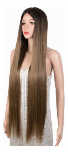 Hisan Chestnut Degrade Lace Front Humanized Wig 1 Meter 2