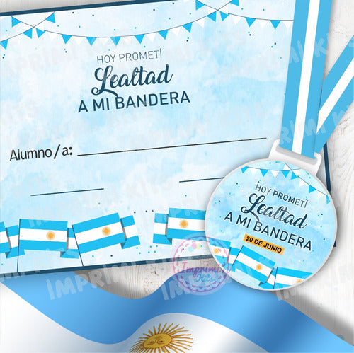 Imprimi Kits Diseños Medallas Y Diploma Promesa Jura Lealtad A La Bandera 5