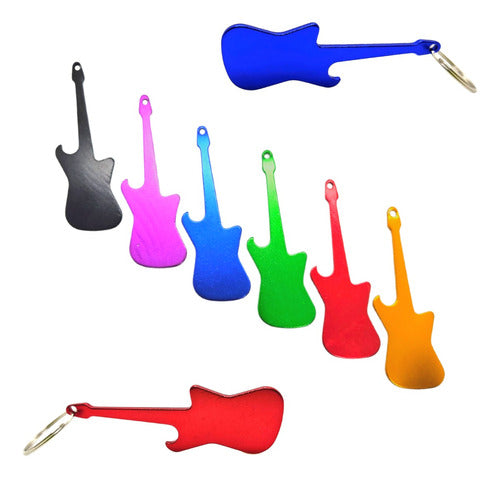 Nail Vinyl's Destapador Llavero X 50 Guitarra Abridores Souvenir Aluminio 0