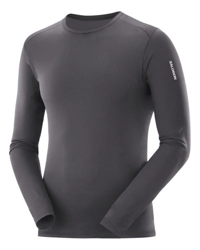 Salomon Men's Hybrid LS Gray T-Shirt 0