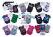 LittleFRANK Pack of 12 Short Sleeve Baby Bodysuits Assorted Designs 0