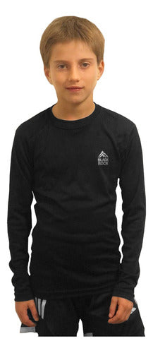 Kids Thermal Long Sleeve T-Shirt Black Rock Winter 3