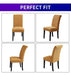 Howhic Elastic Chair Covers for Dining Chairs, Set of 6 1