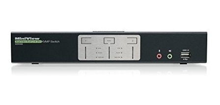 Iogear 2 Ports Dual View DVI KVMP Switch with Audio 1